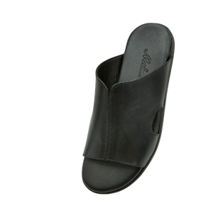 Maker Genuine Leather Black Slipper