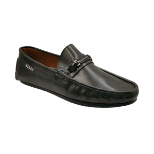 Franco Black Dual Tone Leather Loafer