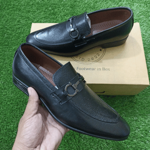 Sole in Box Black Formal Gam Shoes