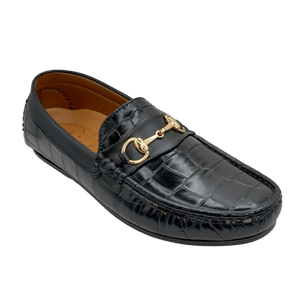 Dejavu Premium Range Black Loafer Moza Shoes