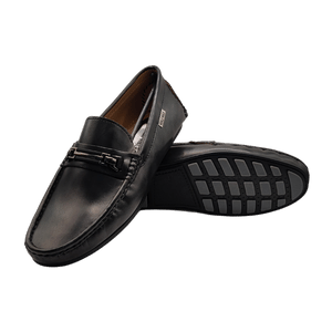 Franco Black Dual Tone Leather Loafer