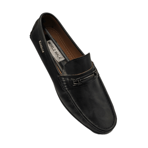 Franco Black Dual Tone Leather Loafer