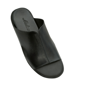 Maker Genuine Leather Black Slipper