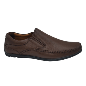 AirMan Brown Pure Leather Pump Shoes