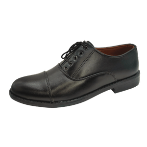 Dejavu Premium Range Oxford Black Shoes - Rubber Sole