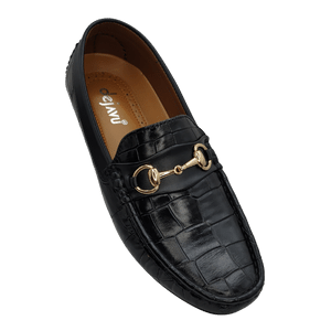 Dejavu Premium Range Black Loafer Moza Shoes