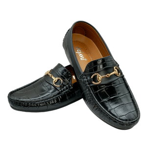 Dejavu Premium Range Black Loafer Moza Shoes