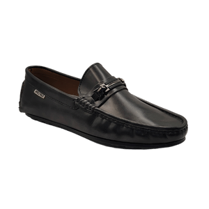 Franco Black Dual Tone Leather Loafer