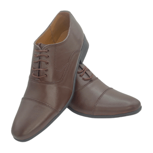 Sole in Box Imported Brown Leather Oxford Shoes