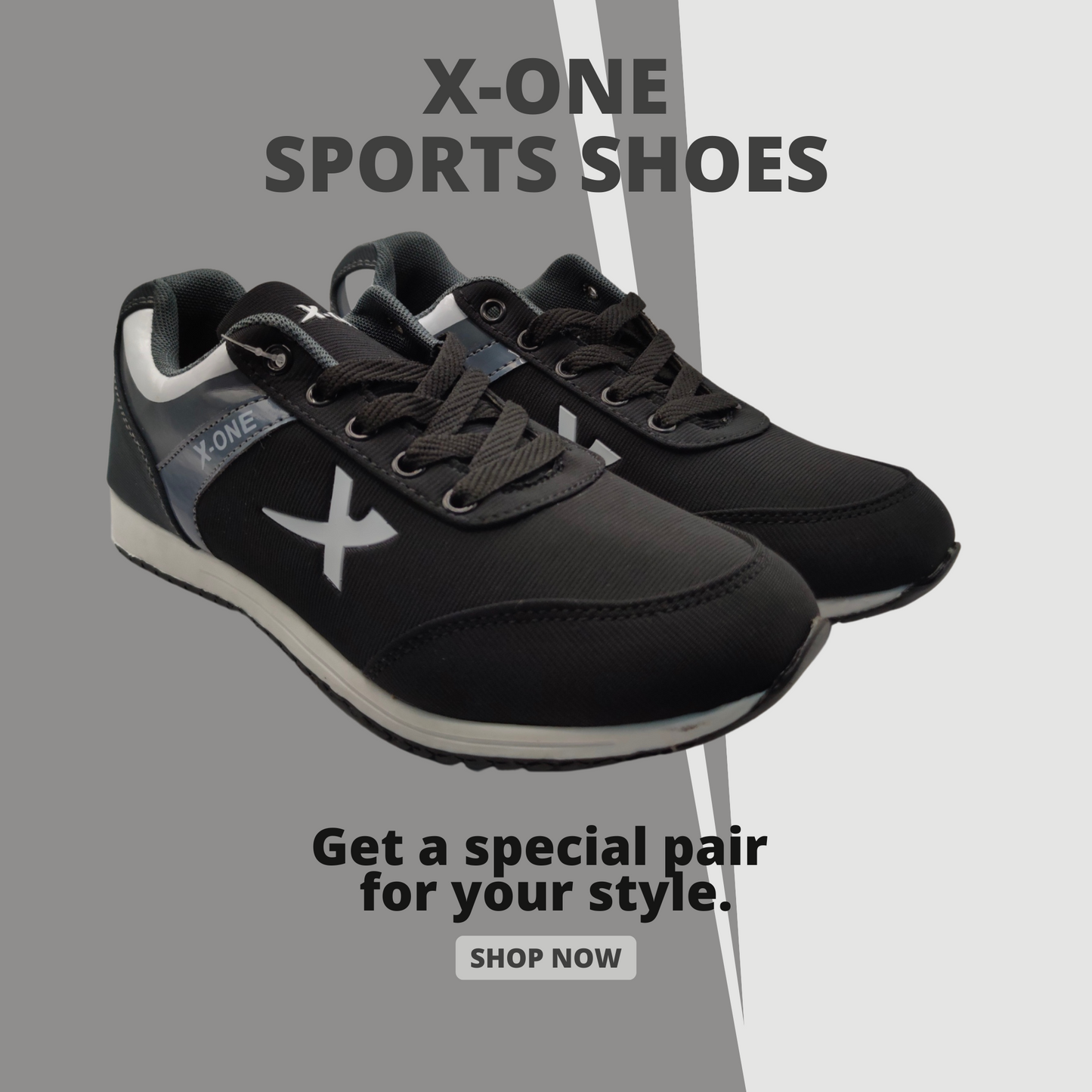 X-ONE Black Grey Jogger