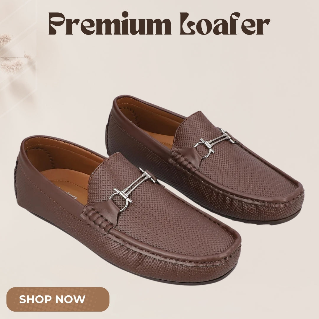 Brown Medicated Sole Leather Loafer