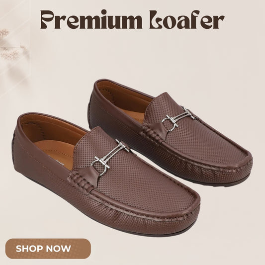 Brown Medicated Sole Leather Loafer