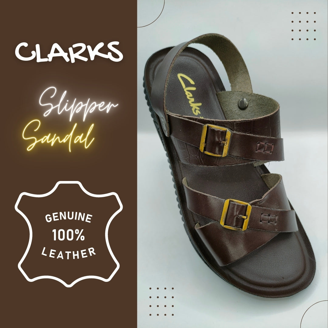 Clarks Leather Comfort Convertible Sandal Slipper