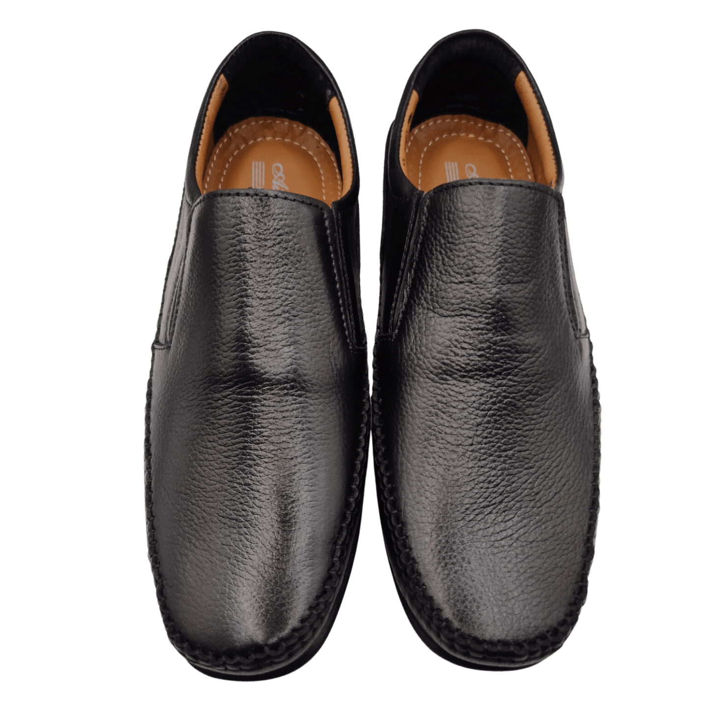AirMan Black Leather Pump Shoes