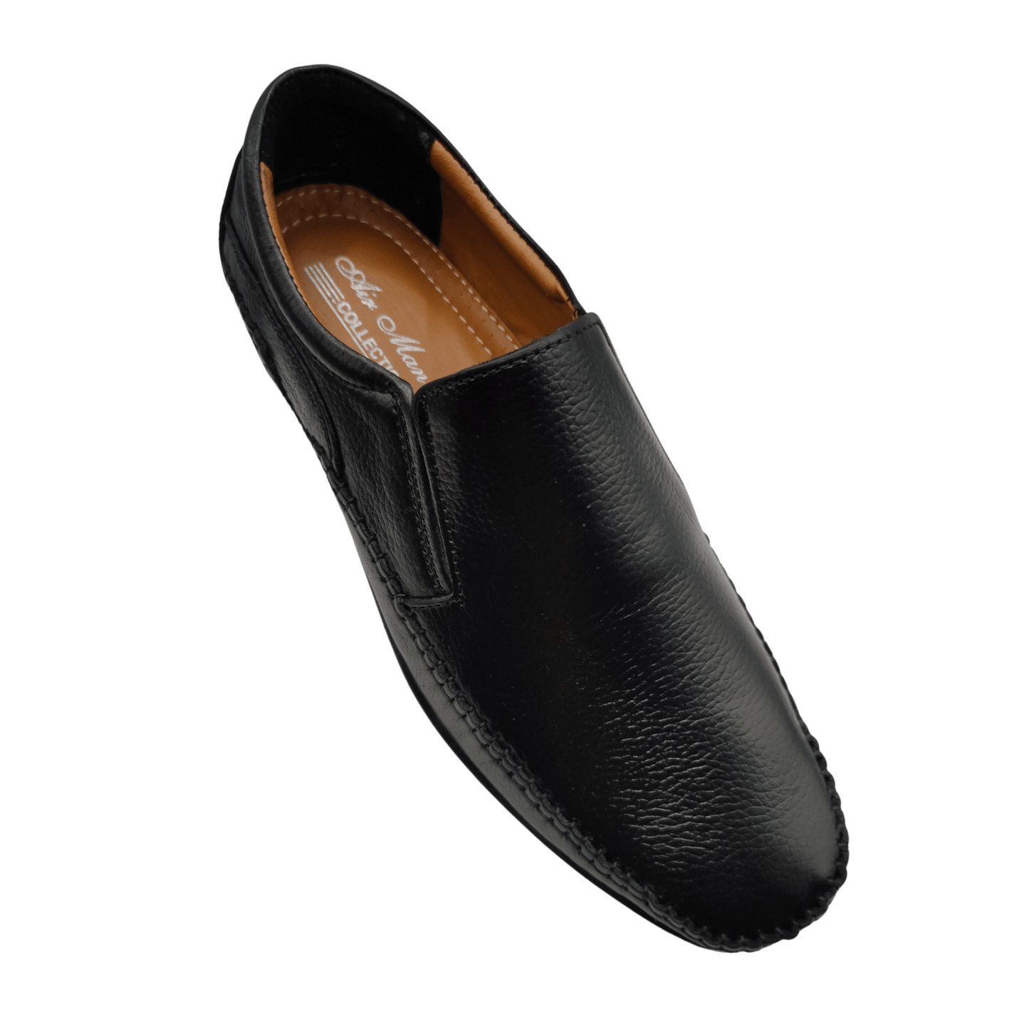 AirMan Black Leather Pump Shoes