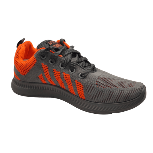 Grey Orange Sports Shoes for Men