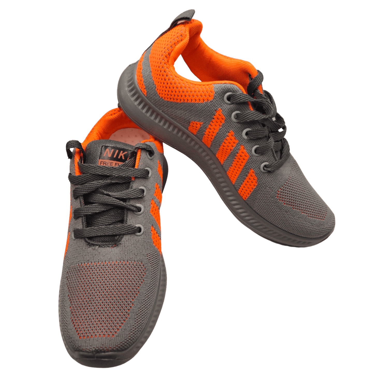 Grey Orange Sports Shoes for Men