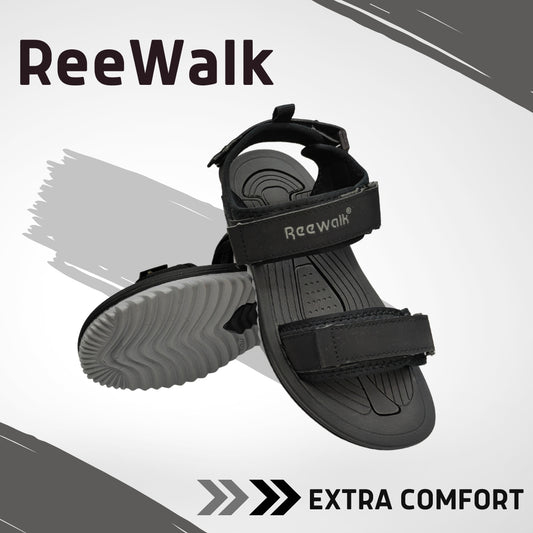 Reewalk Performance Flexible Black Sandal
