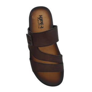 Hyper Executive Medicated Sole Brown Leather Slipper