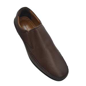 AirMan Brown Pure Leather Pump Shoes
