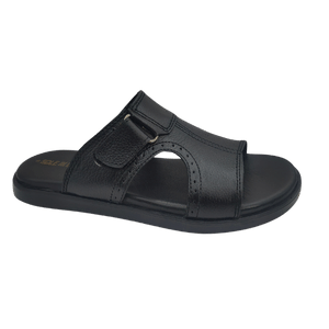 Sole in Box Genuine Black Leather Comfort Softy
