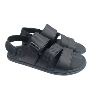 Hyper Executive Medicated Sole Black Leather Sandal