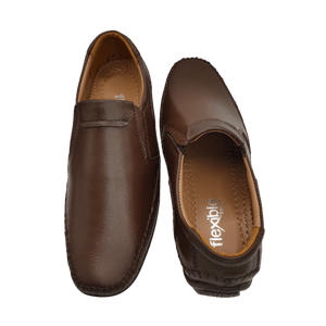 WorldWalk Flexible Brown Leather Shoes