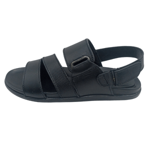 Hyper Executive Medicated Sole Black Leather Sandal