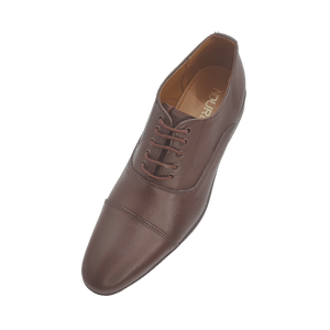 Sole in Box Imported Brown Leather Oxford Shoes
