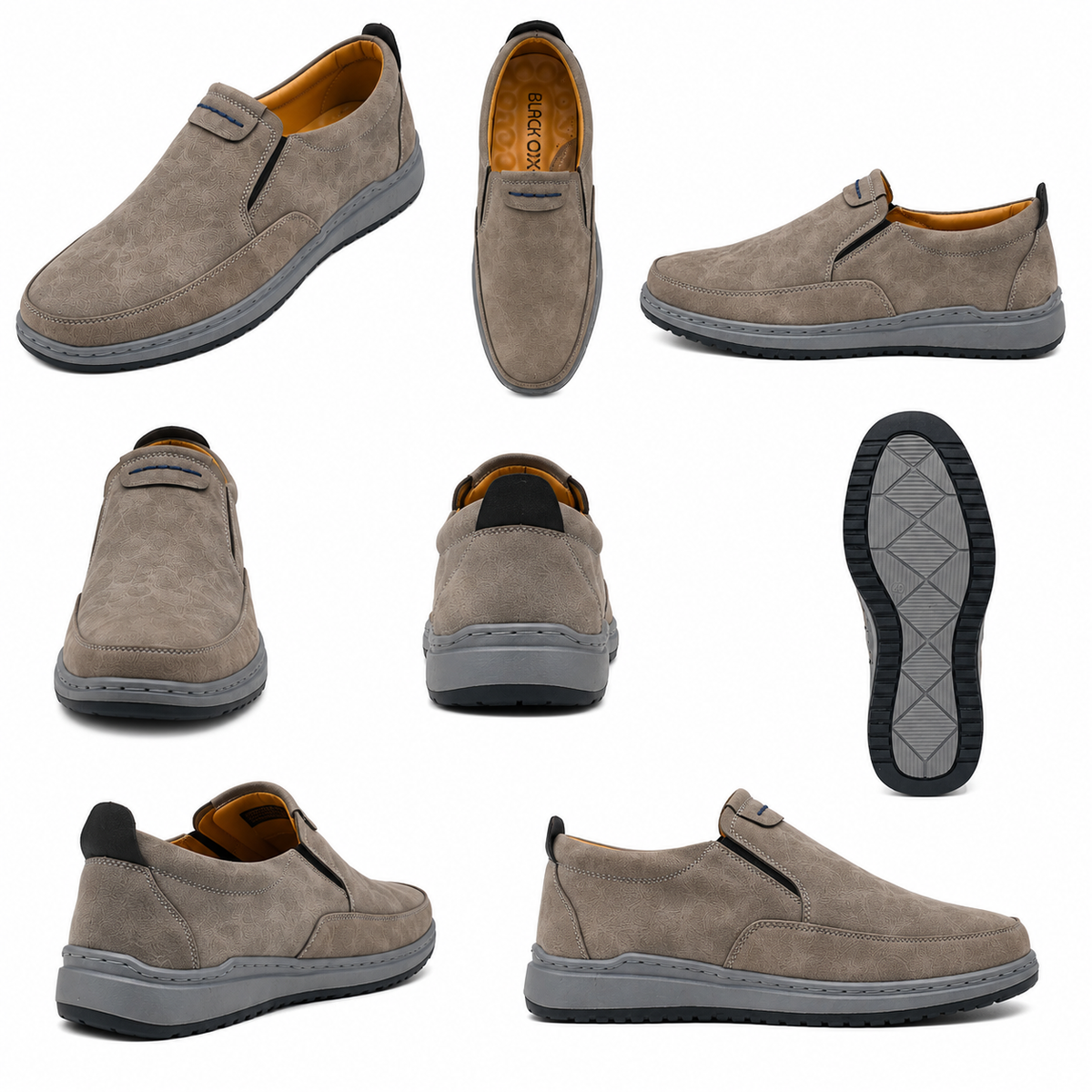 Black OX Grey Fashion Degar Shoes