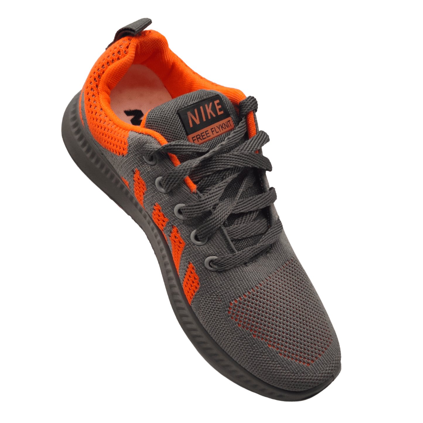 Grey Orange Sports Shoes for Men