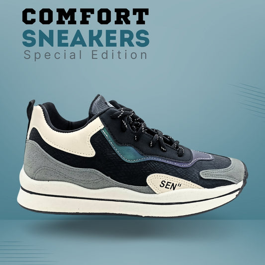 Sport Authentic China Imported Black-Grey Fashion Sneaker