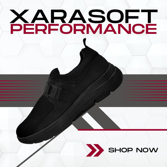 Xarasoft Black Performance Sneakers - Sports Edition