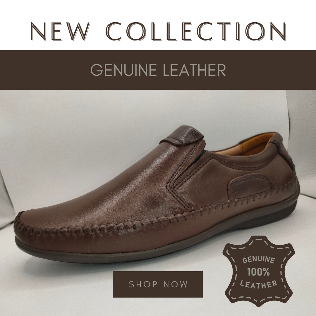 WorldWalk Flexible Brown Leather Shoes
