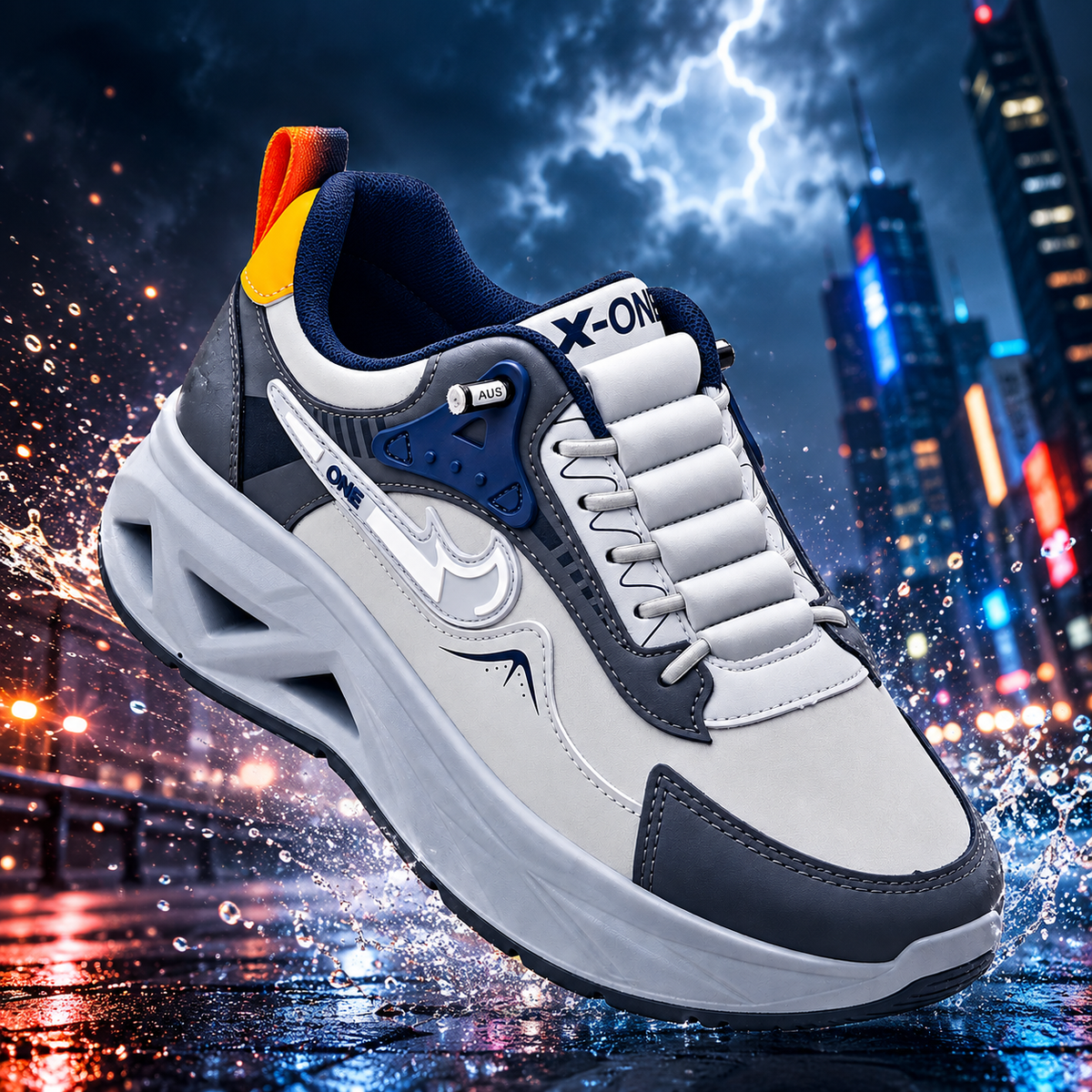 X-ONE Hands-Free Slip-Ins Fashion Sneakers